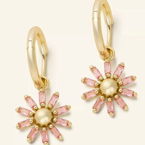Kendra Scott Macy’s Flower Show Madison Daisy Earrings Gold 14k Over Brass